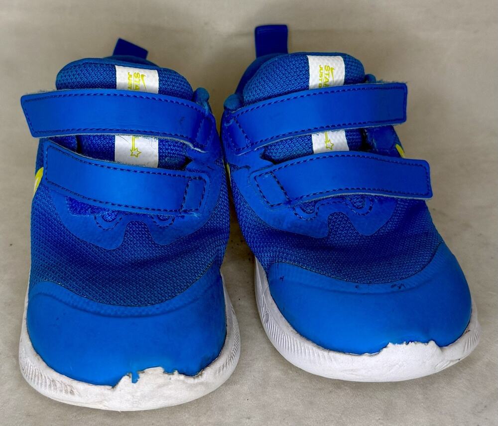 Nike Star Runner 3 Toddler Boy Shoes Sz 8C Blue Volt DA2778-009 Sneakers Easy-On
